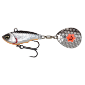 77052 Savage Gear Fat Tail Spin (NL) 6.5cm 12.5g Sinking Dirty Silver